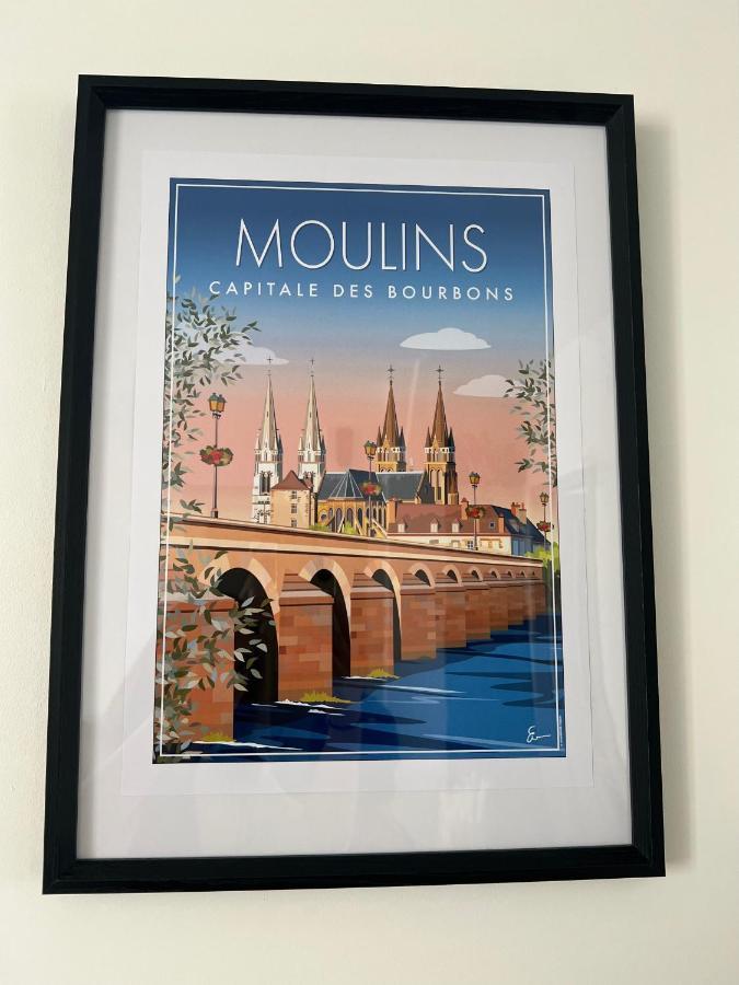 Ferienwohnung Le Cocon Moulinois, Proche Gare Avec Services By Primo C0Nciergerie Moulins  Exterior foto
